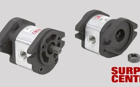 White Hydraulic Pump