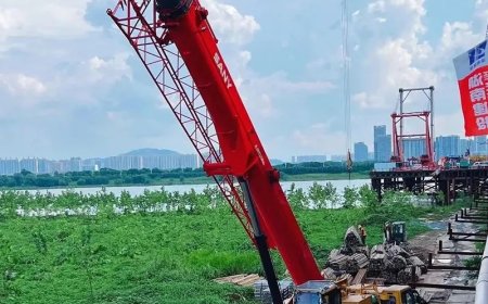 Changsha's Construction Landscape Transformed by Introduction of Industry's Inaugural 50-ton Electric Crane