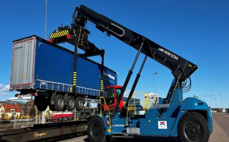Trelleborg Port in Sweden welcomes a Konecranes reach stacker to bolster its capacity for increasing intermodal traffic