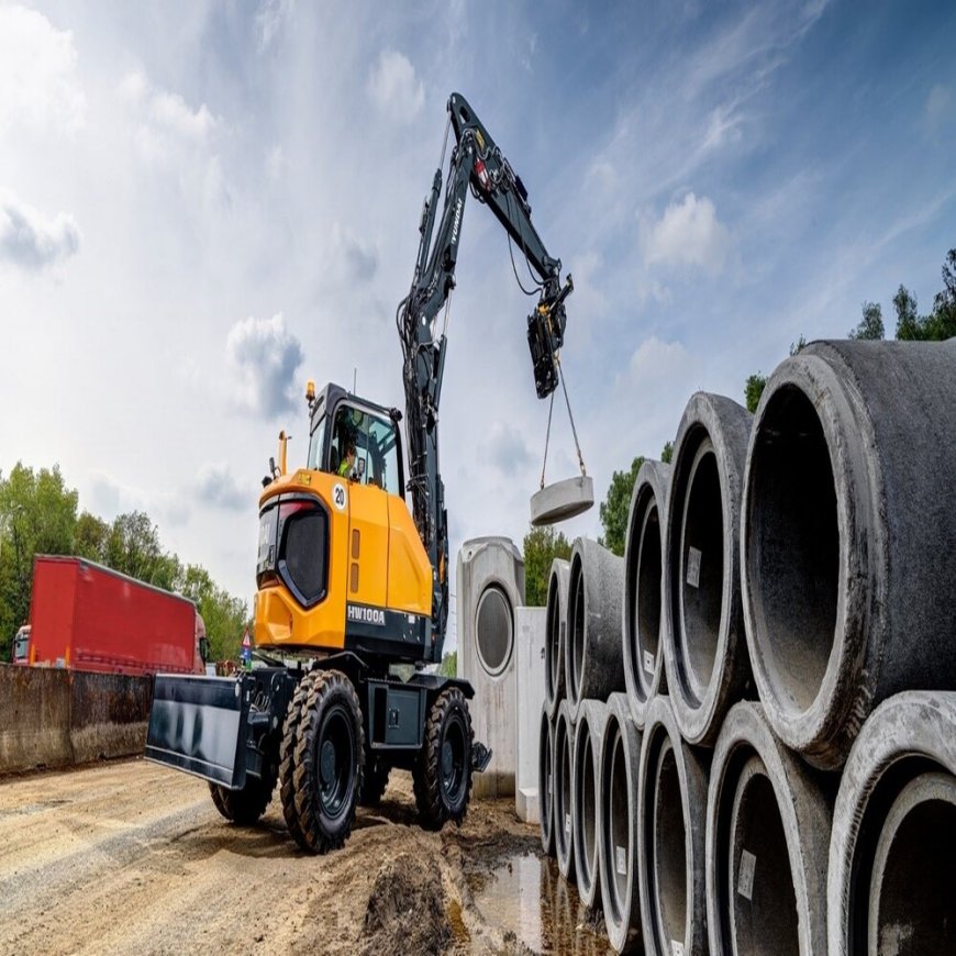 HYUNDAI introduces its presence in the 10-tonne wheeled excavator segment.