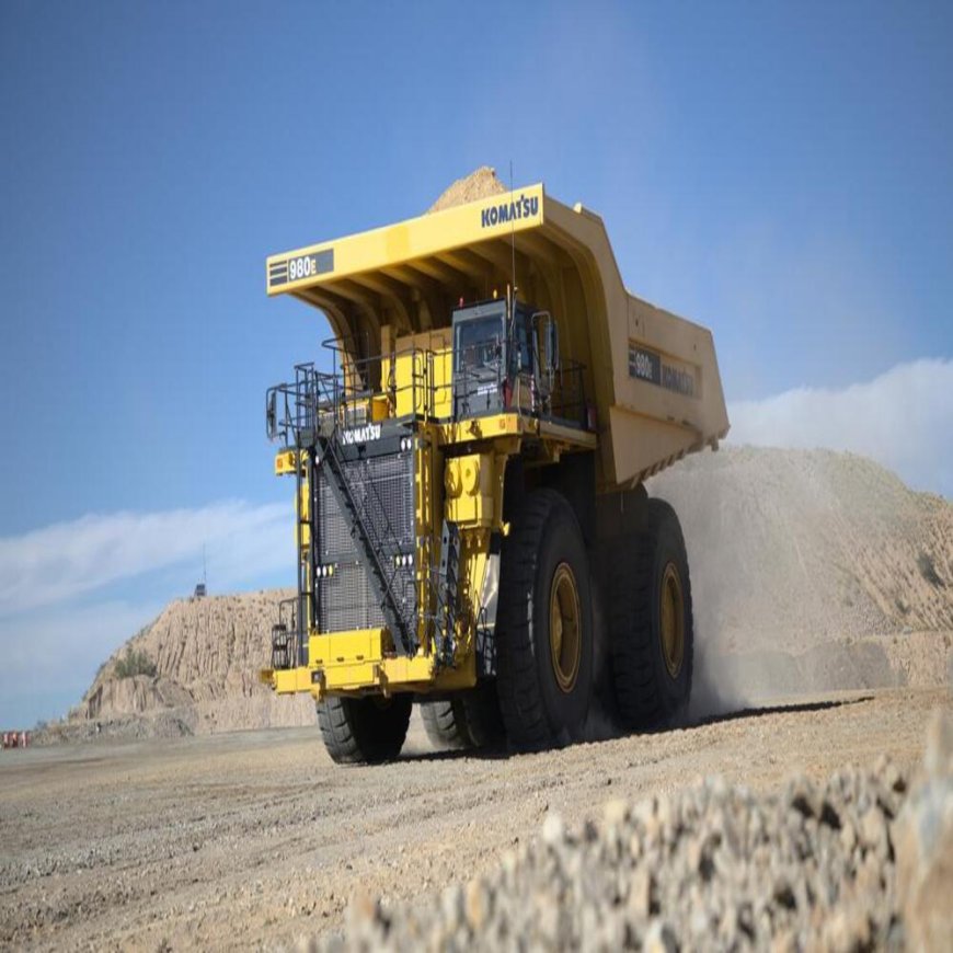 Komatsu's 980E-5SE ultra-class electric drive mining truck boasts the most powerful horsepower in its class