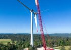 Liebherr's crawler cranes contribute to the construction of Switzerland's second-largest wind farm