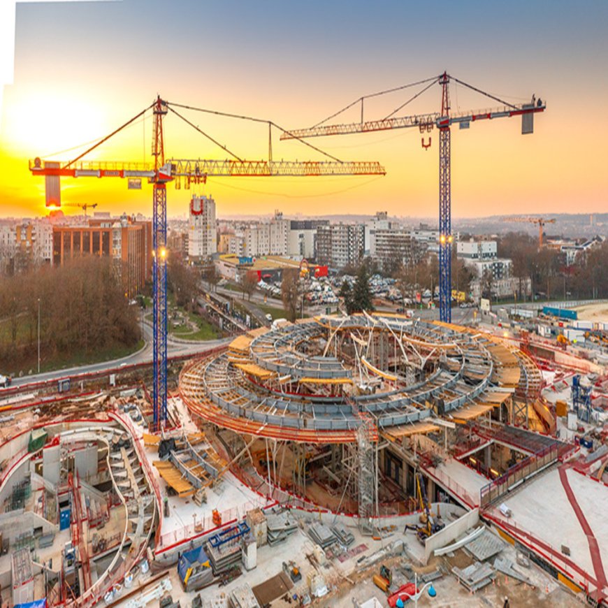 New Train Station Emerges Thanks to Liebherr Tower Cranes in the Grand Paris Express Project